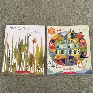 LOT of Scholastic books Inch by Inch Leo Lionni Rafael Lopez  Books